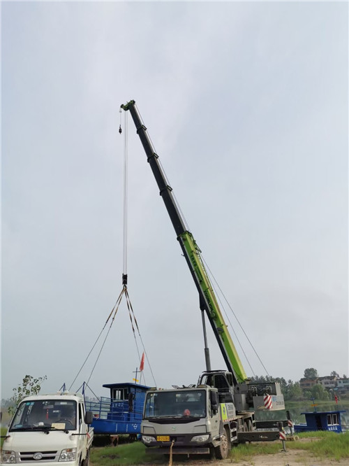弓长岭区桥梁建设吊装案例